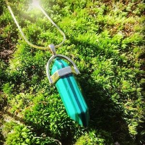 Healing Malachite Gold Necklace!